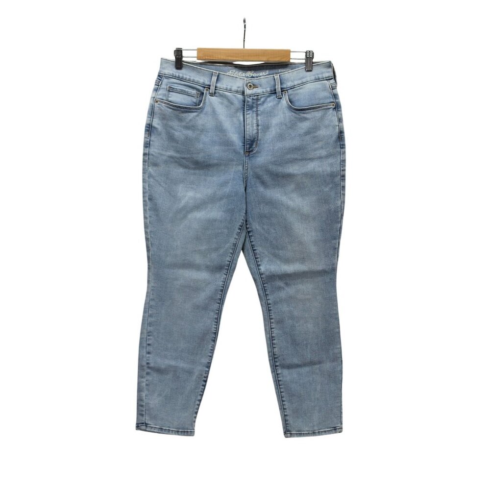 Eddie Bauer Women’s Size 14 Voyager High Rise Skinny Ankle Crop Jeans